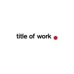 Title of work